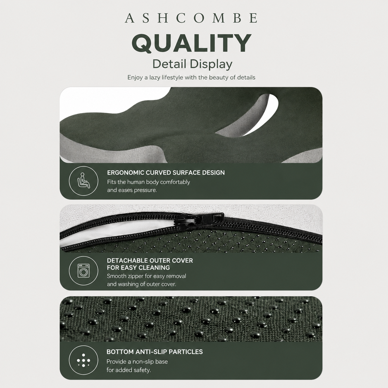 Ashcombe Orthopaedic Seat Cushion